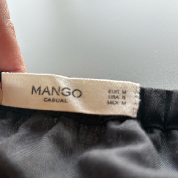 Mango Black Tulle Skirt with Silver Detail – Size Medium - Picture 6 of 9